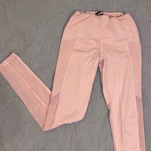 Light Pink Victoria Sport Mesh Leggings!
